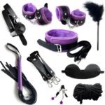 Purple Adult Bondage 10-Piece Set