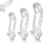 3 Sizes Reusable Curved Penis Sleeve