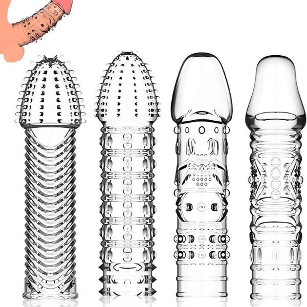 4 Pack Reusable Penis Sleeves 4 Pack Reusable Penis Sleeves